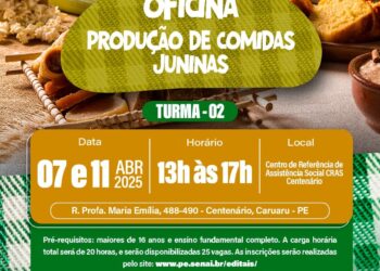 Prefeitura de Caruaru oferece oficina gratuita de comidas juninas