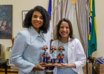 Governadora Raquel Lyra recebe a governadora do departamento do Chocó, na Colômbia, Nubia Carolina