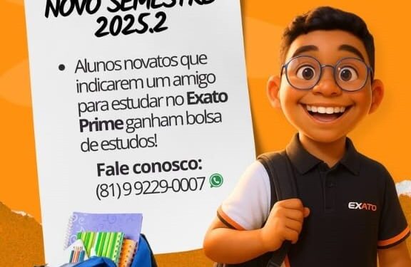 Exato Prime continua com matrículas abertas para o segundo semestre de 2025 e traz novidade
