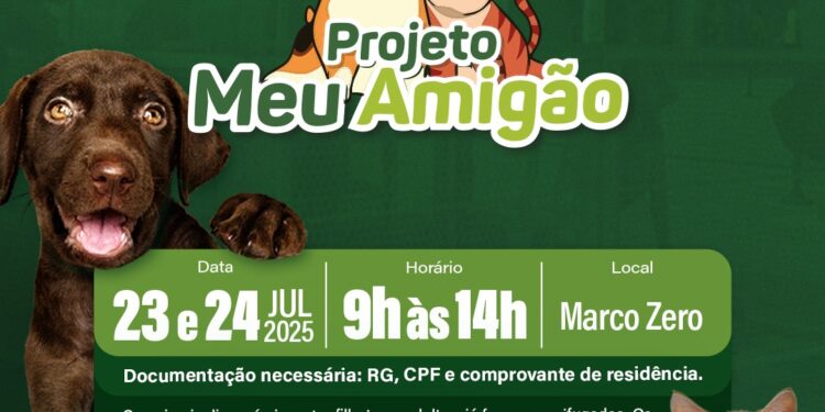Projeto “Meu Amigão” volta ao Marco Zero com nova edição para adoção de pets