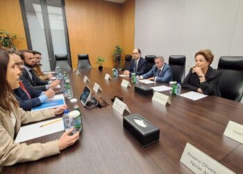 Em encontro com Dilma Rousseff em Xangai, governadora Raquel Lyra discute projetos financiados pelo Banco do Brics