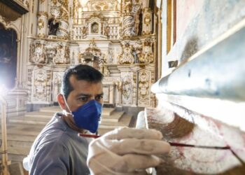 Centro do Recife: governadora em exercício Priscila Krause visita obras de restauração da Igreja Matriz de Santo Antônio
