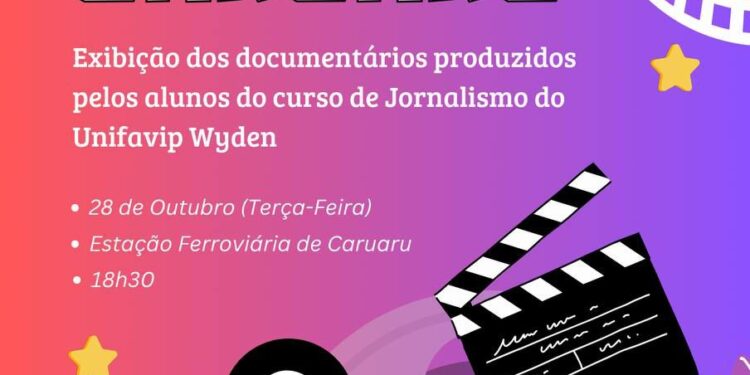 “Curta Caruaru”: Curso de Jornalismo do UniFavip Wyden promove mostra de documentários de estudantes