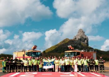 Governadora Raquel Lyra chega a Fernando de Noronha e inaugura pistas de taxiamento e pátio de aeronaves do Aeroporto Governador Carlos Wilson