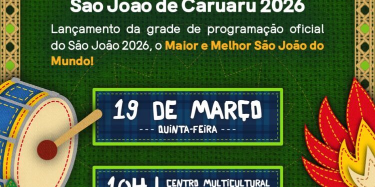 Lançamento da programação do São João de Caruaru 2026