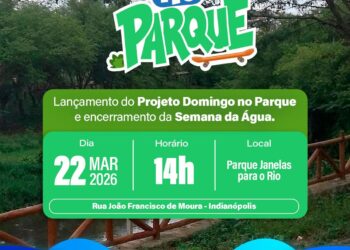 Lançamento do projeto “Domingo no Parque” e culminância da Semana da Água acontecem neste domingo (22)