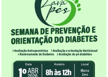 Prefeitura de Caruaru realizará, no dia 1º, campanha de conscientização sobre cuidados com pés diabéticos