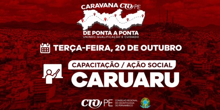 Caravana do CRO-PE levará capacitação e ação social a Caruaru nesta terça-feira (20)