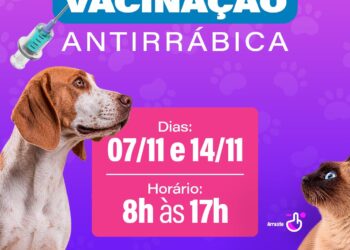 Prefeitura de Caruaru realizará Campanha de Vacinação Antirrábica nos dias 7 e 14 de novembro