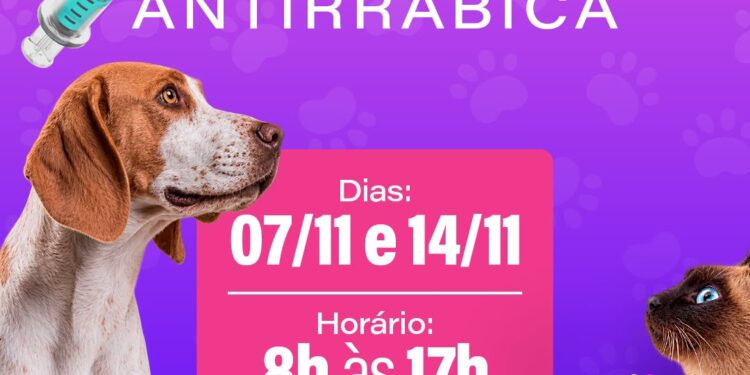 Prefeitura de Caruaru realizará Campanha de Vacinação Antirrábica nos dias 7 e 14 de novembro